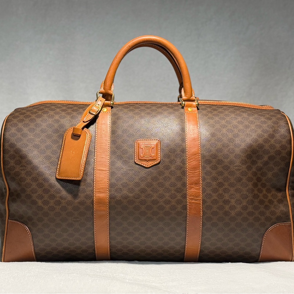 Authentic CELINE Macadam Boston Bag